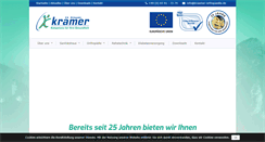 Desktop Screenshot of kraemer-orthopaedie.de